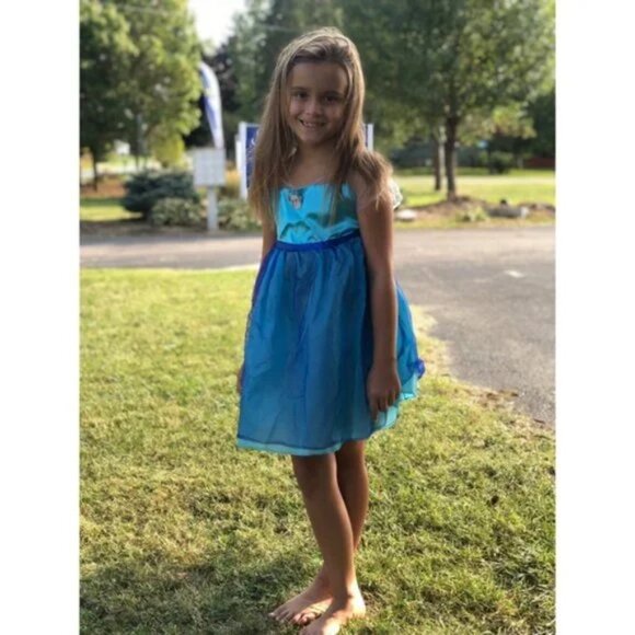 Disney | Girls Elsa Dress Costume | Size Small (4/6x) - Picture 4 of 7